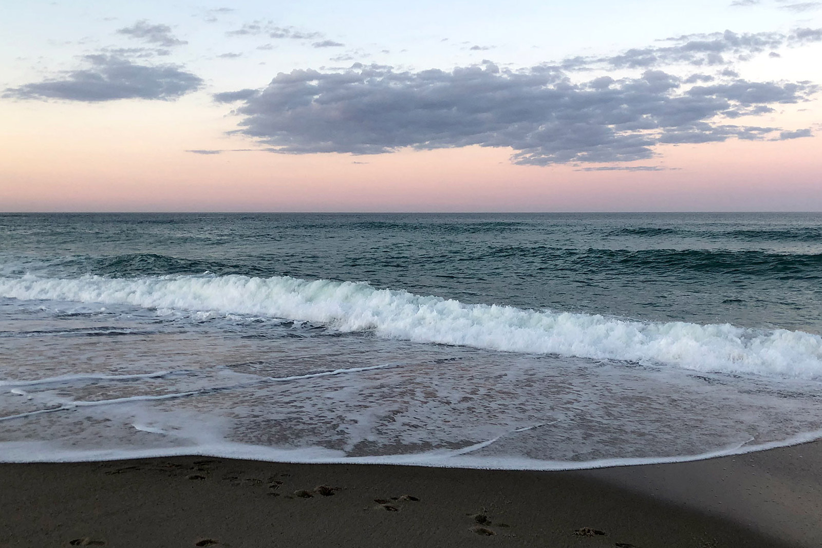 Sunset at Nauset Beach in Orleans, MA.