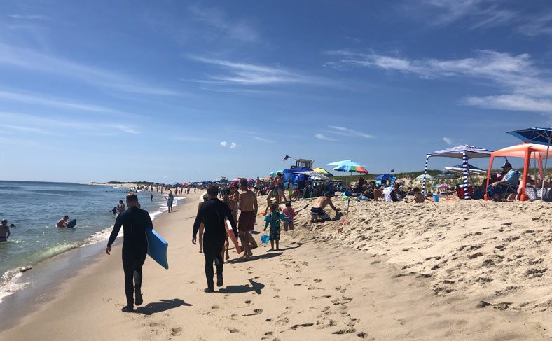 Nauset Beach in Orleans is a beautiful ocean-side beach five minutes from this vacation rental on Cape Cod.